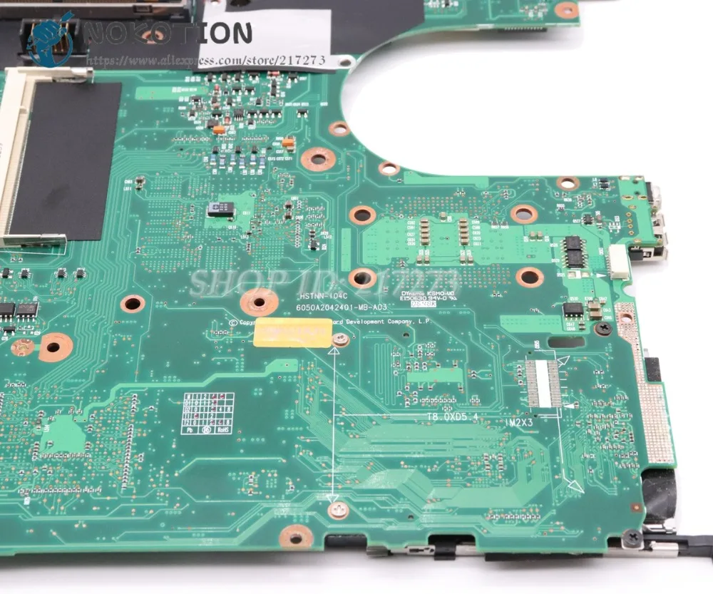 Материнская плата NOKOTION 417516 001 441094 для ноутбука HP COMPAQ NX7400 NX7300 6050A2042401 MB A03 945GM DDR2