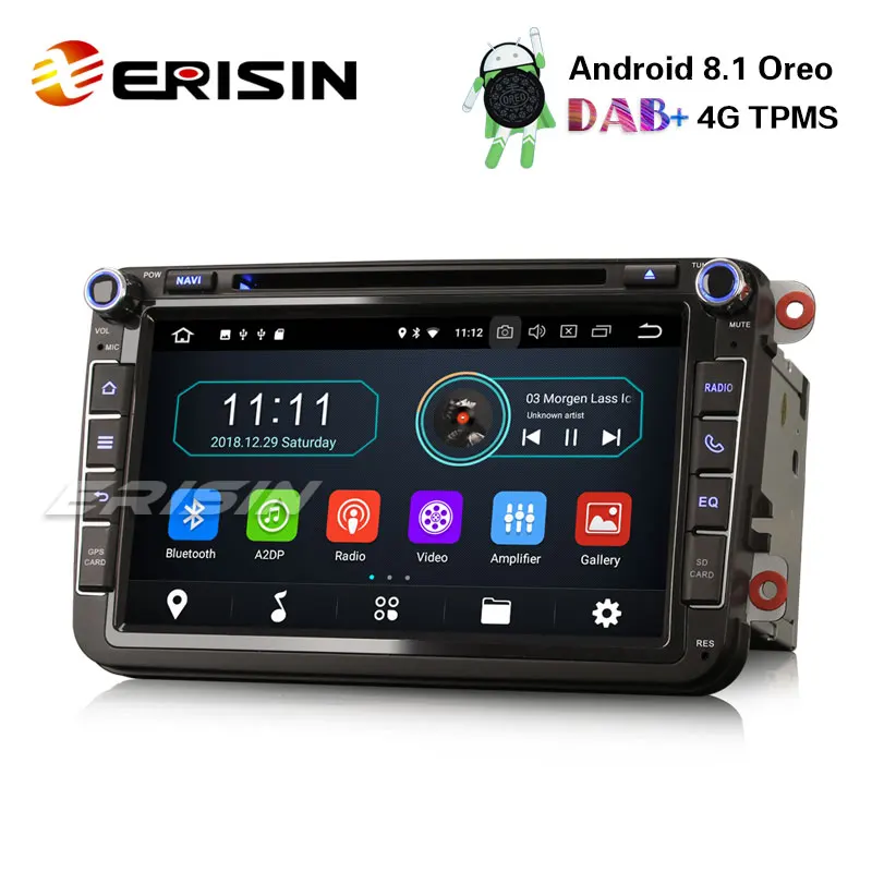 Erisin ES3985V 8 &quotDAB + Android 1 автомобильный стерео gps для VW Golf Passat Tiguan Polo Jetta Sat Nav