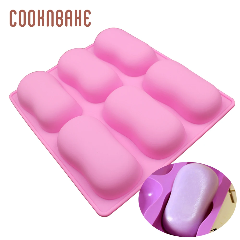 CDSM-636 COOKNBAKE квадратная силиконовая форма для мыла ручной работы силиконовая форма для выпечки хлеба, тостов, тортов, кондитерских изделий овальная форма для пудинга и желе - Цвет: CDSM-636