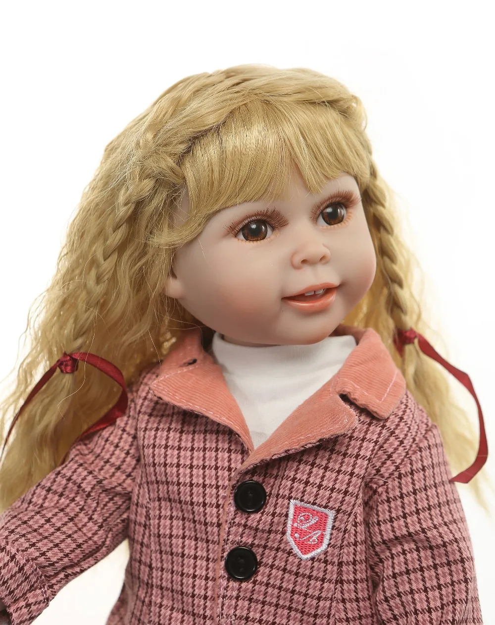 

Полностью виниловая американская кукла принцессы, 18 дюймов, модная Кукла новорожденная, детская игрушка, подарок на день рождения, силиконовые куклы