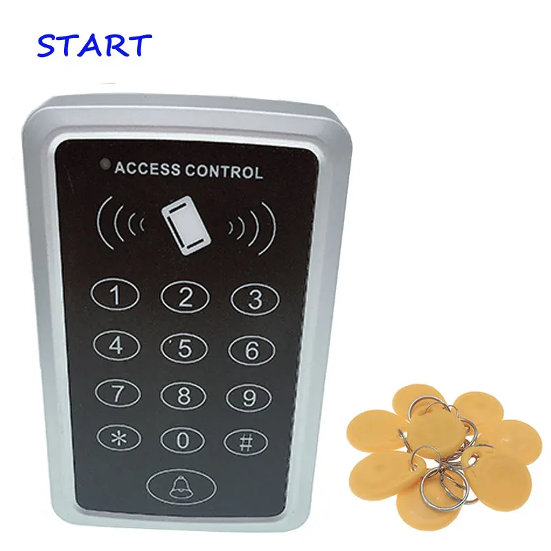 Бесплатная доставка + 10 rfid метк RFID карта доступа Система контроля RFID/EM клавиатура