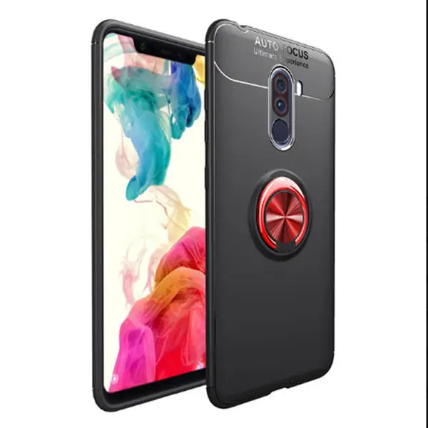 black red Для Xiaomi Redmi 4 4X 4A Note 4 5 6 Pro 5A Redmi S2 автомобильный Автофокус магнитное невидимое кольцо-держатель на палец Гибридный автомобильный держатель - Цвет: black red