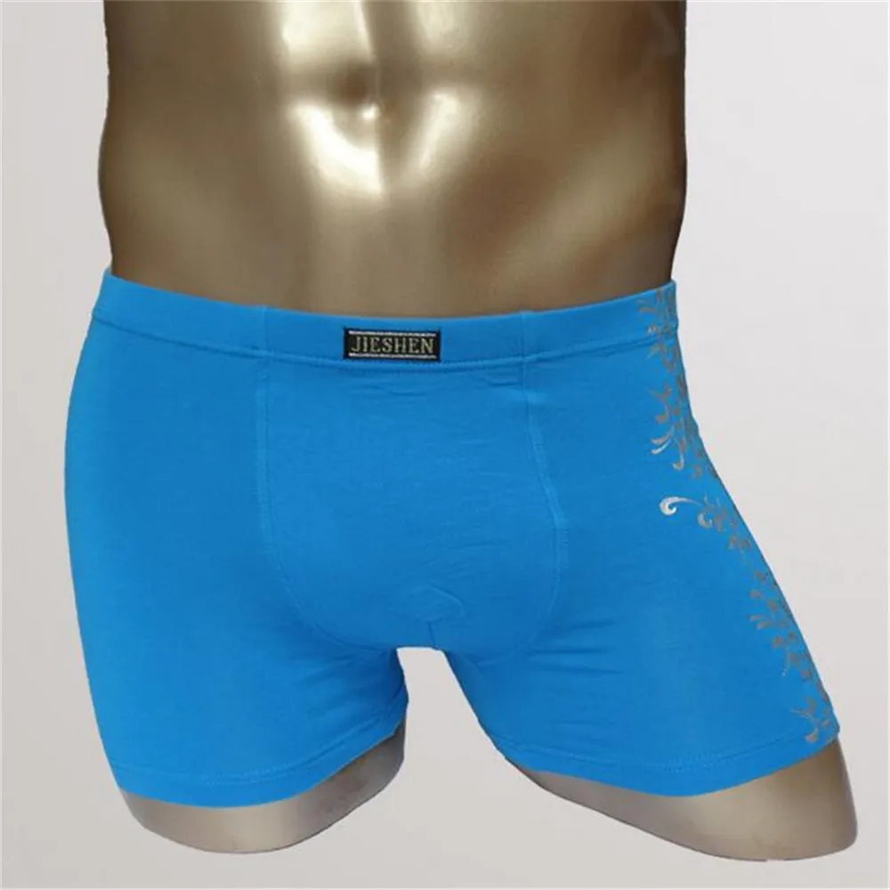 Для мужчин хлопок случайные плоские нижнее белье дышащий антистатические 3