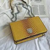 A5 Retro Alligator Handbag Fashion Women Hasp Chain Messenger Bags Clutch Wedding Party Purse Slung Flap Small Square Bag - Цвет: A5