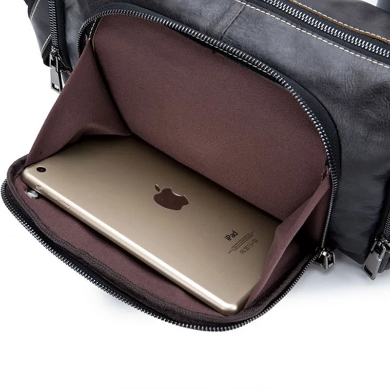 Сумка мессенджер BULL CAPTAIN мужская из натуральной кожи модный саквояж на плечо