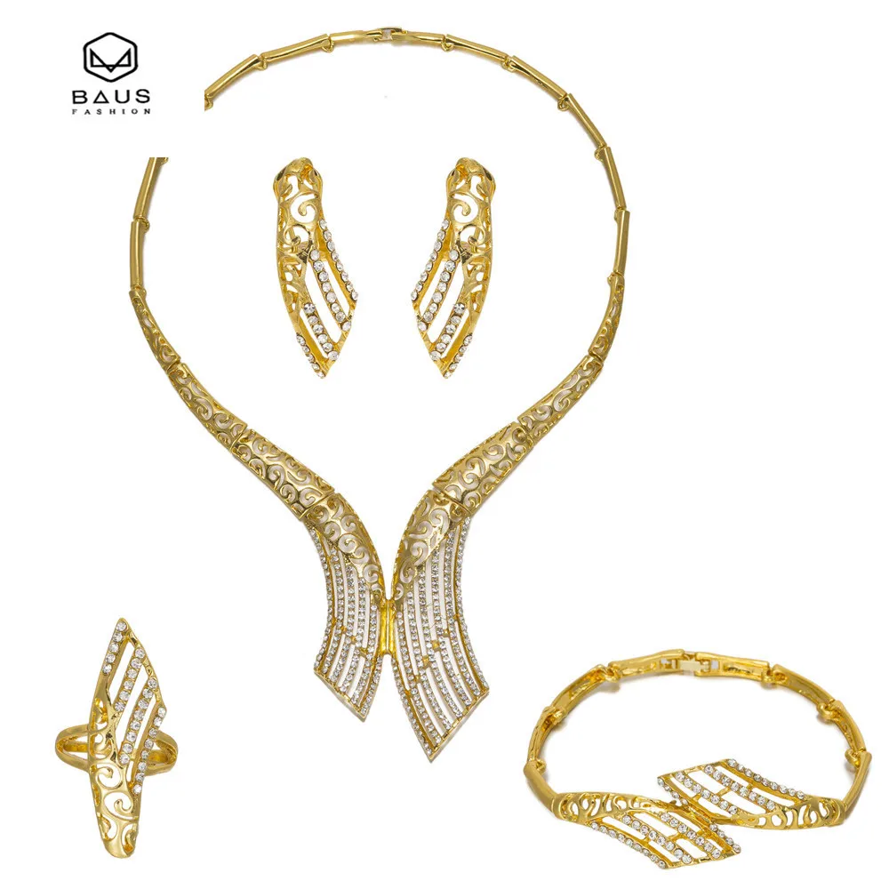 Baus Африканский Подражали кристалл Бусины комплект ювелирных изделий в Дубае