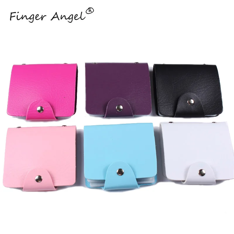 Finger Angel 32 Слота держатель штамповочной пластины шаблон карты пакет PU дизайн