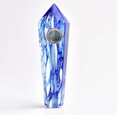 

1pcs Natural Quartz Crystal Labradorite Stone Smoking Pipe To Heal 10.5x3x1.9cm Crystal Stone Decoration