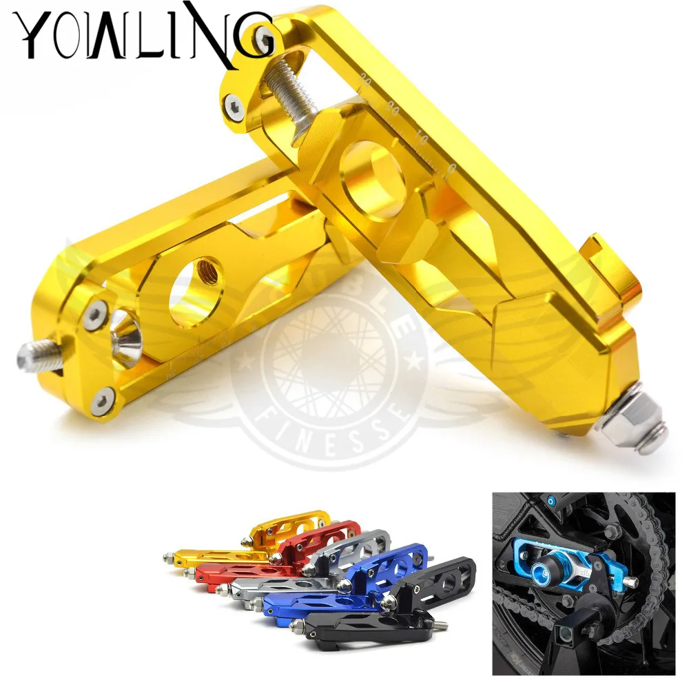 

CNC Motorcycle Accessories Rear Axle Spindle Chain Adjuster Blocks Adjuster Tensioners For Yamaha MT-09 FZ-09 FJ-09 MT FZ FJ 09