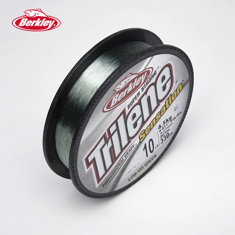 Berkley Trilene Sensation 330yd/301m Низкая видимость зеленый Карп рыболовные линии гибкий управляемый нейлон Pesca Peche аксессуары 6-14lb