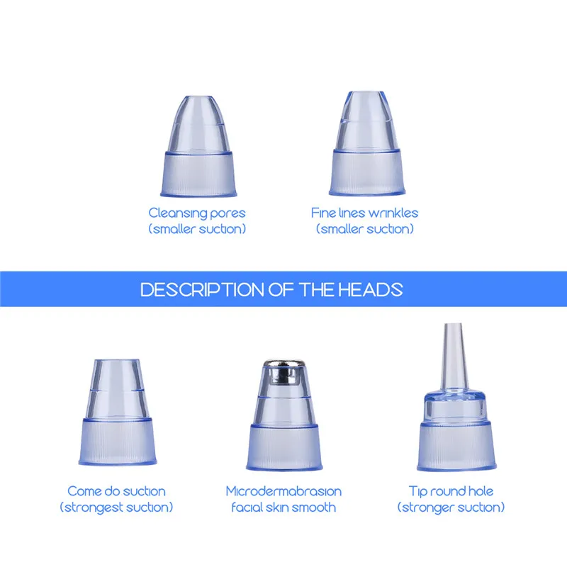 

CkeyiN Ultrasonic Facial Cleaning Skin Scrubber Skin Peeling Extractor Pores Cleaner Exfoliator Vacuum Suction Blackhead Remover