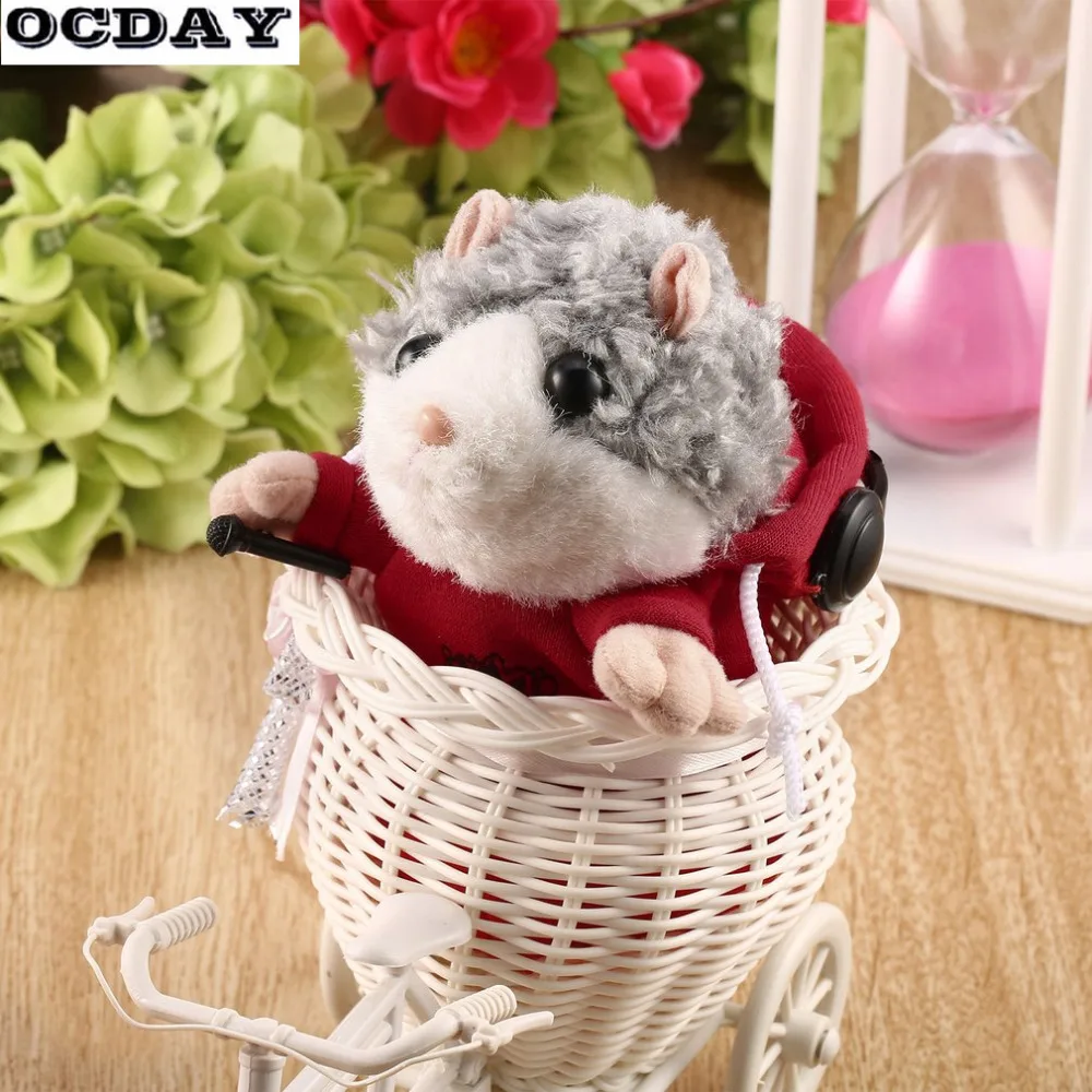 Горячее предложение! Распродажа! OCDAY говорящий хомяк, мышь, плюшевая игрушка для питомца, милая говорящая звуковая запись, хомяк, рождественский подарок, игрушки для детей