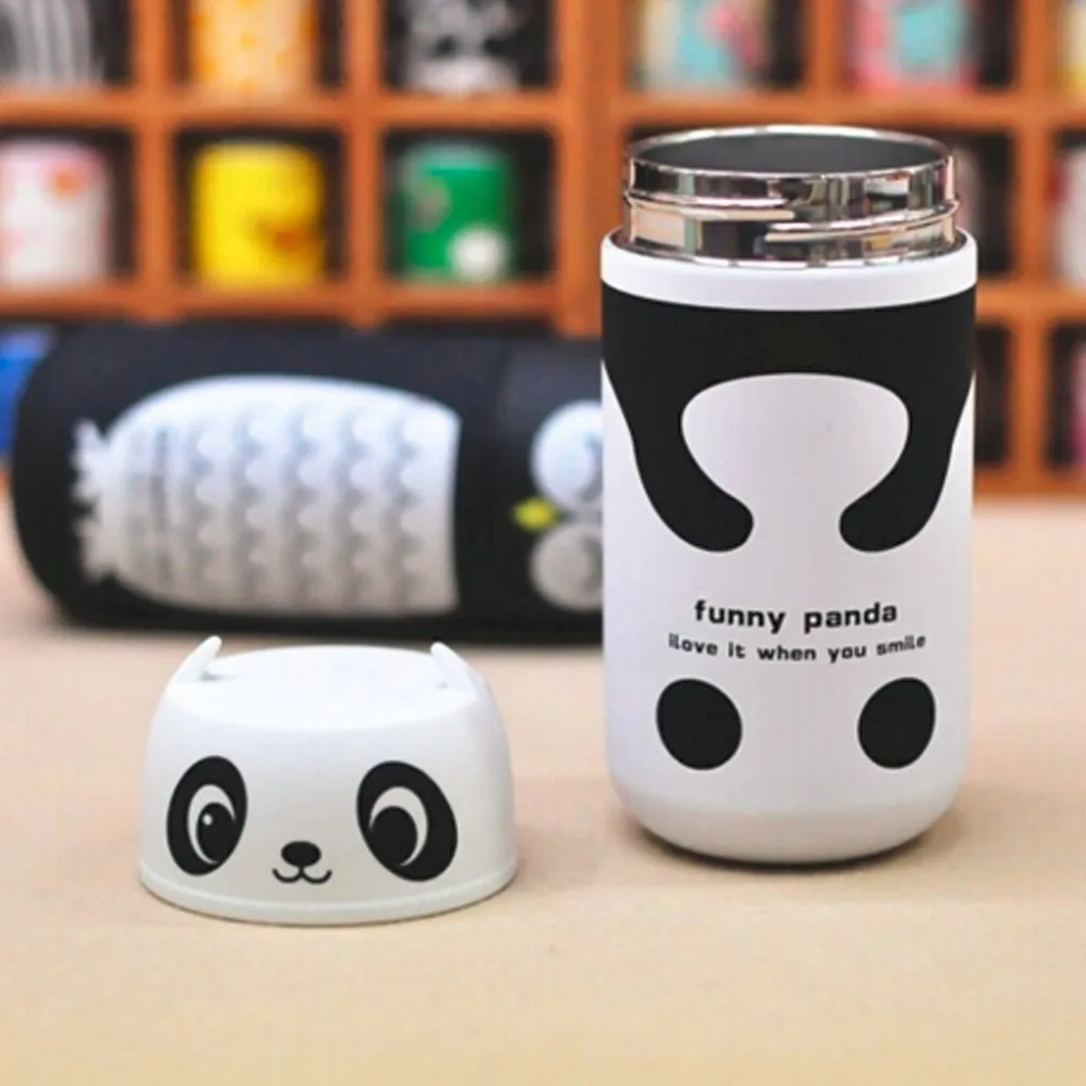 Мода 220 мл симпатичная мультяшная Панда и сова бутылка для воды кофейные чашки из