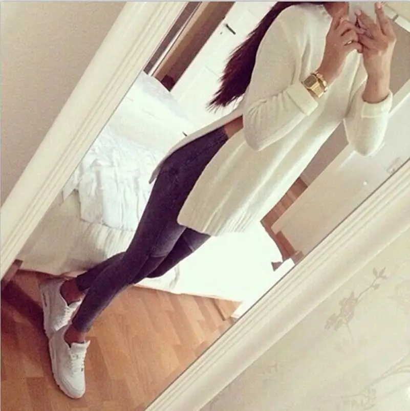 2016 модная женская трикотажная одежда Женский Повседневный свитер сезон