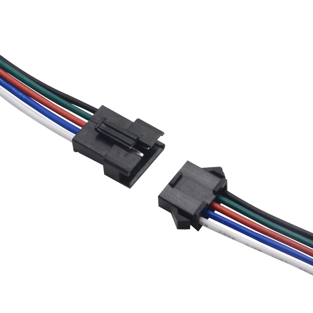 5 пар 20AWG провода 2pin 3pin 4pin 5pin 6pin JST разъем 15 см мужской женский кабель для 3528 5050 RGB RGBW WS2801 Светодиодные полосы терминалы