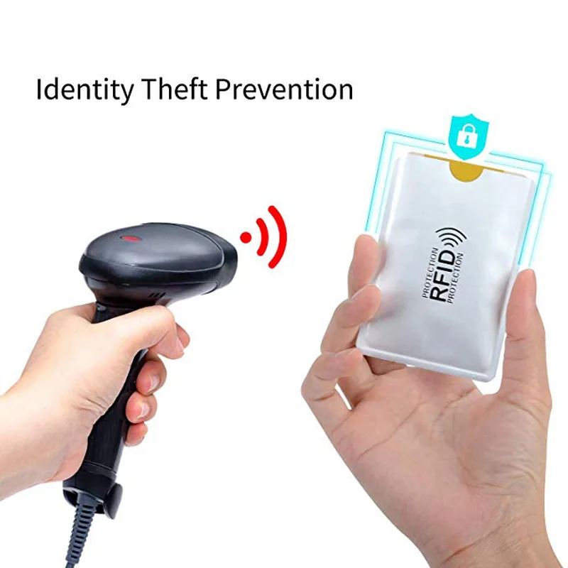 10 шт Анти-сканирование карты рукава Анти-кража RFID карта протектор идентичность анти-сканирование карты рукав портативный банк держатель для карт