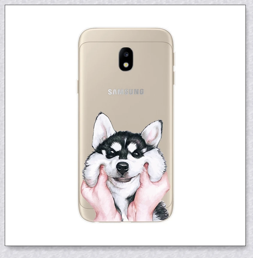 husky Силиконовая крышка для samsung Galaxy J7 J730F J5 J530 J3 J330 F чехол мягкий TPU чехол s для samsung J 3 5 7 F Coque - Цвет: husky