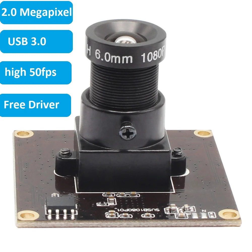 Веб камера ELP Sony IMX291 USB 3 0 MJPEG YUY2 50fps 2 мегапикселя высокоскоростная UVC OTG 1080P Модуль