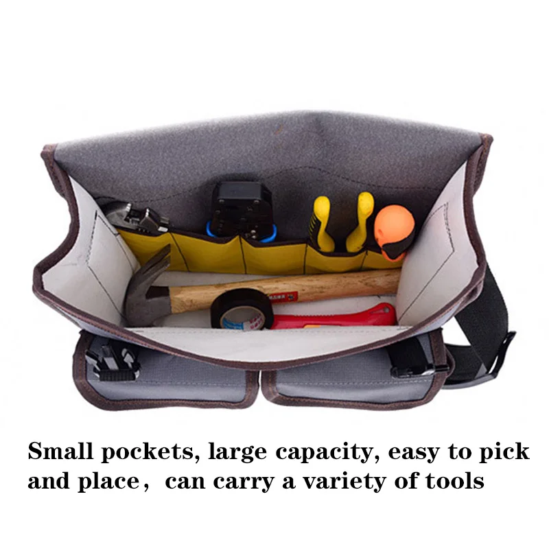 

Large Capacity Tool Bag Thicken Oxford Cloth Multifunctional Toolkit for Repairs Oblique Bag Tool
