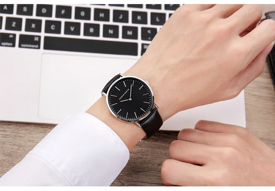 Relogio masculino Элитный бренд HANNAH Мартин кварцевые часы Reloj Mujer Для женщин часы Для Мужчин Корпус из розового золота унисекс Montre Femme