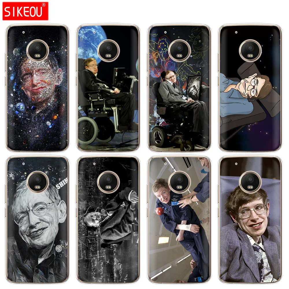 Силиконовый чехол для телефона Motorola Moto G6 G5 G5S Z2 Z3 PLAY PLUS X4 E4 E5 C Stephen William Hawking|Бамперы|