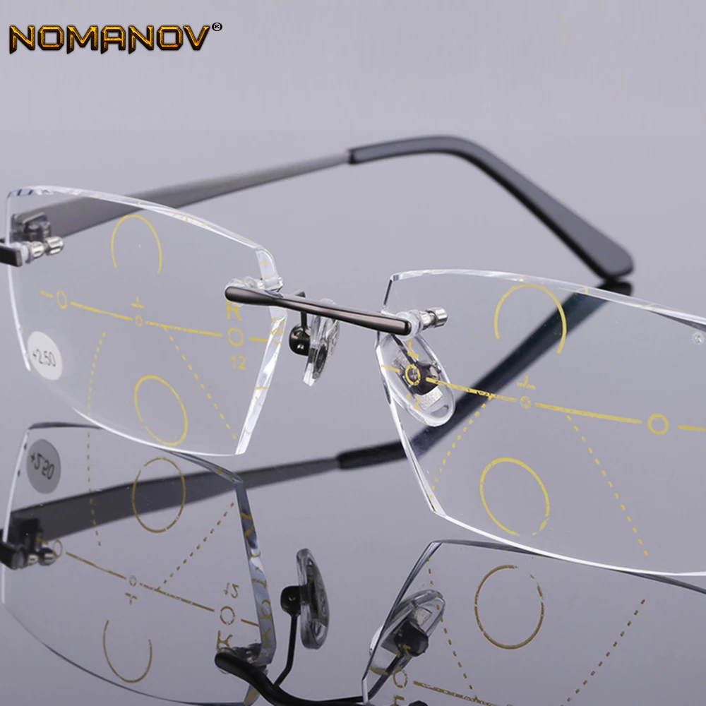 2019 реальный Nomanov = прогрессивные Мультифокальные очки для чтения без оправы