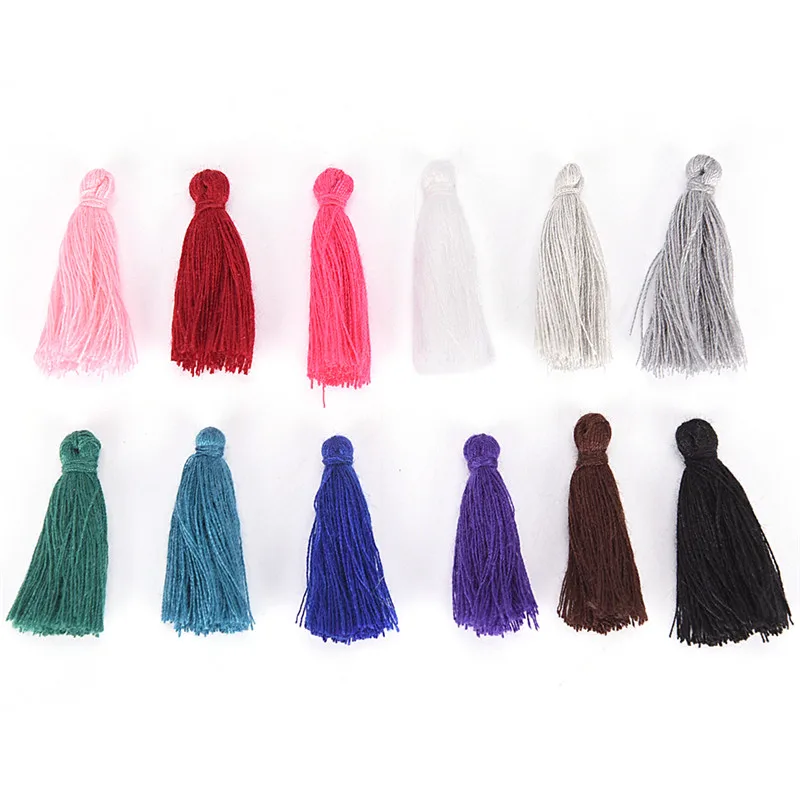 

100PCS DIY Handmade Jewelry Accessories Cotton Thread Tassel Bracelet Earrings Accessories Decorative Decorations