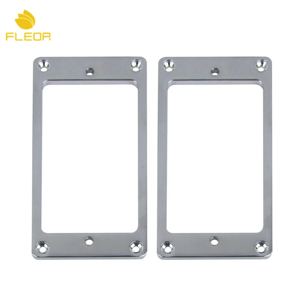 FLEOR 2 шт металлический плоский гитарный звукосниматель хамбакер рамы Монтажные