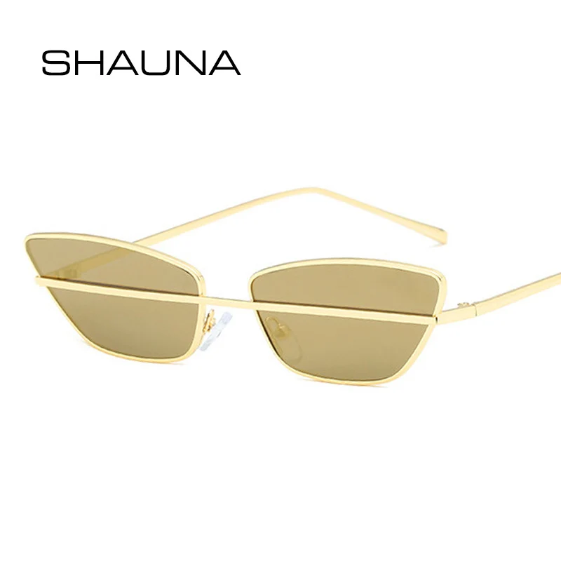 Мужские и женские очки кошачий глаз SHAUNA уникальные маленькие солнцезащитные в