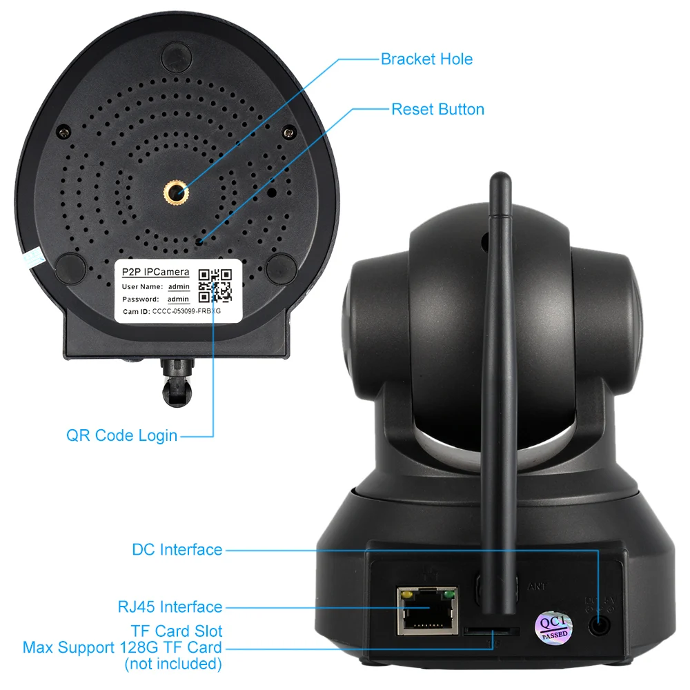 OWSOO 1080P IP камера Onvif P2P CCTV камера 1/2. " CMOS беспроводная Wifi камера безопасности 2.0мп ИК ночного видения Сетевая камера
