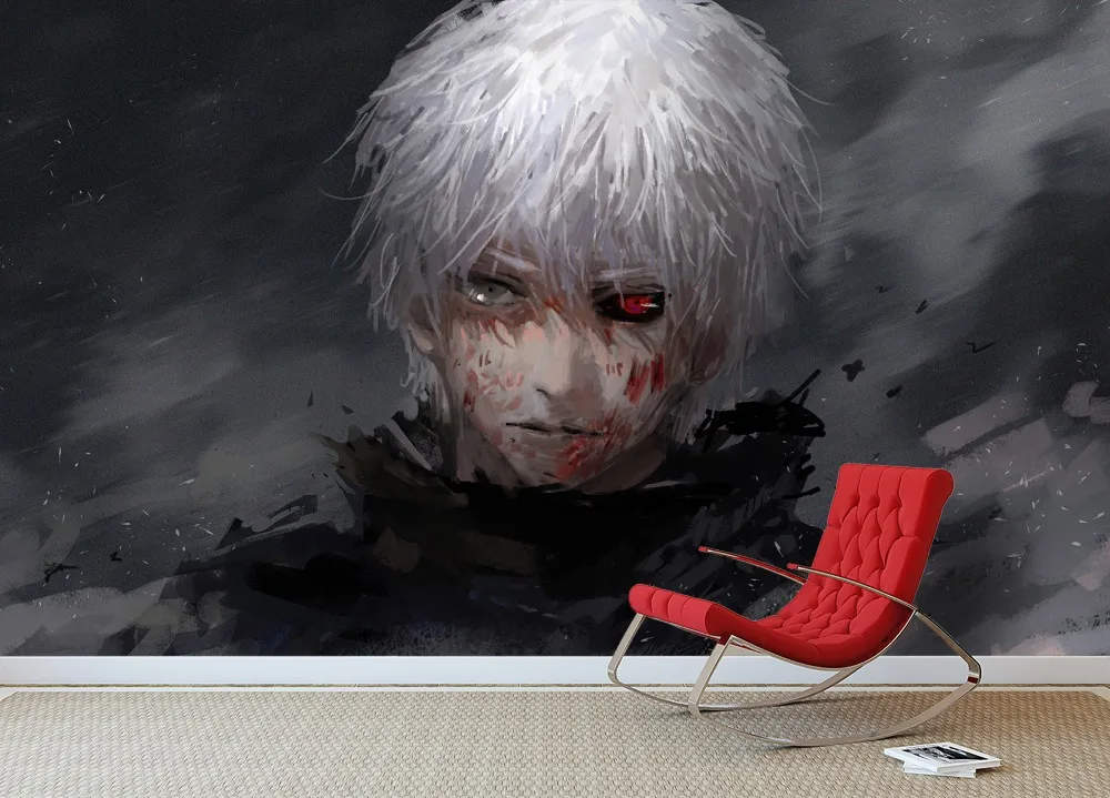 [Самоклеящаяся] 3D картина Tokyo Ghoul 7 японское аниме настенная бумага печать