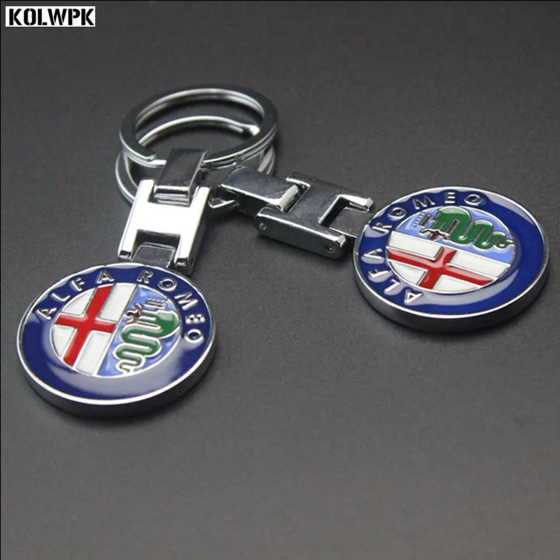 10PCS Fashion Metal Car Keychain Key Ring Chain Keyring For Alfa Romeo 159 147 156 Giulietta Mito GT Holder Styling | Автомобили и