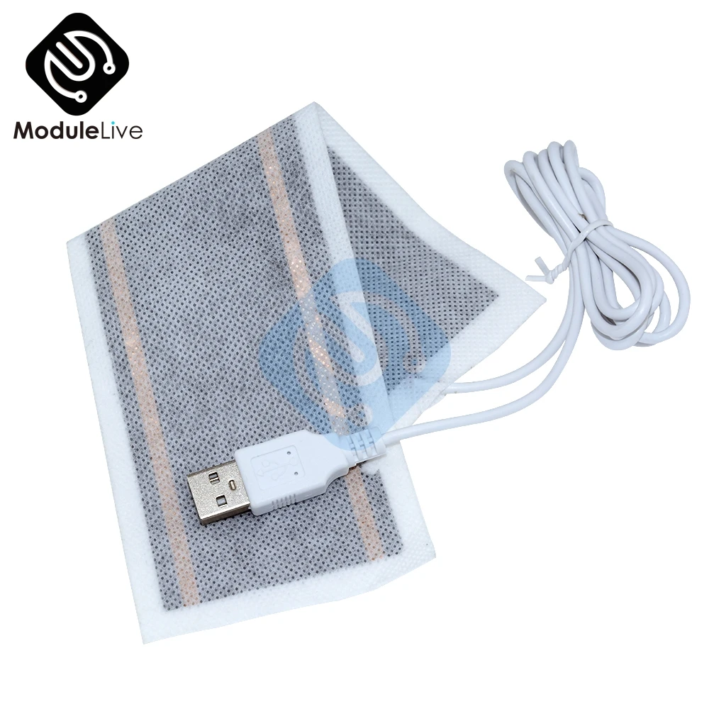

5V USB Heating Element Film Heater 6*20CM for Warm Feet Warmer Electric Belts for Shoe Dryer Health Care Supplies