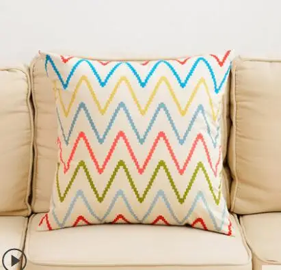 Хлопковая наволочка в полоску для дивана обнимающаяся гостиной кровати стула