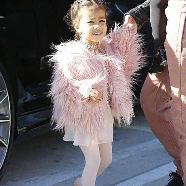 2017 новое зимнее детское меховое пальто имитация меха лисы теплая плюшевая одежда