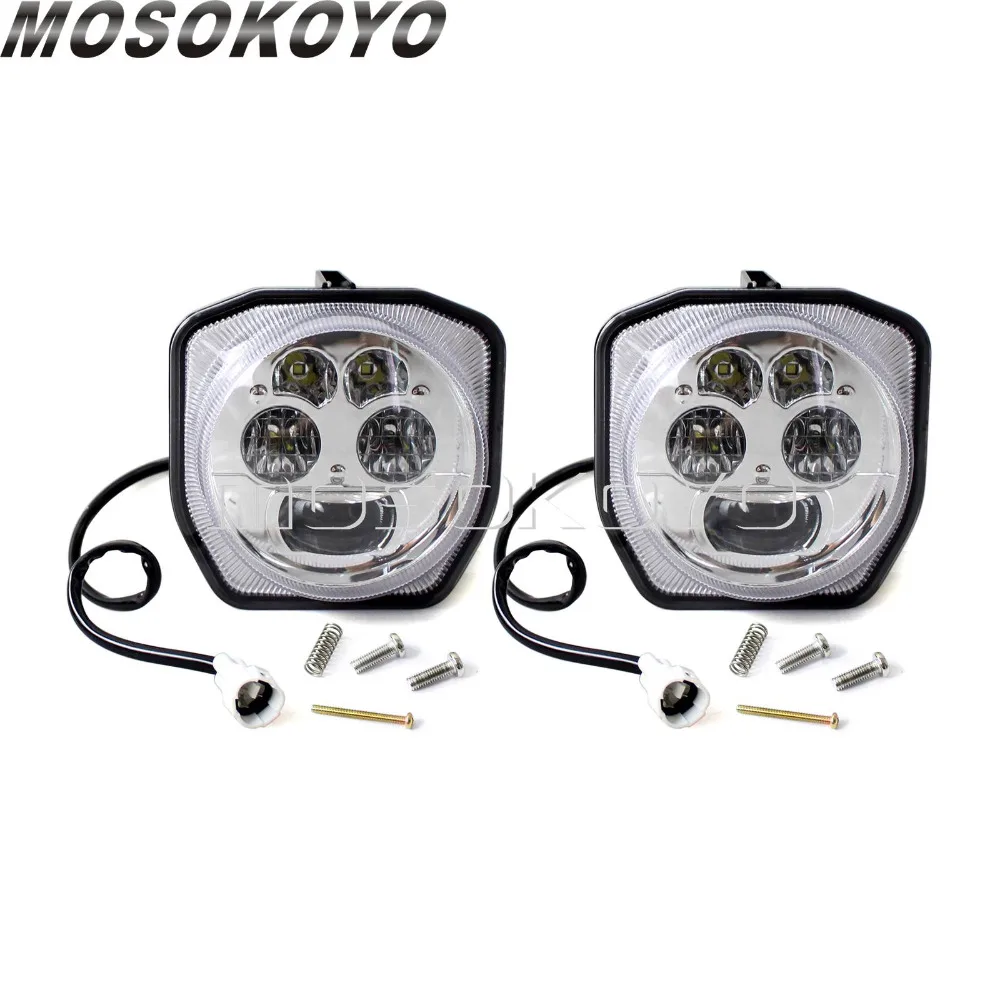 2 шт. светодиодные хромированные фары для квадроциклов| |