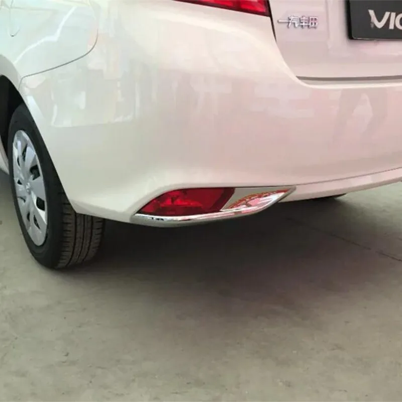 Для Toyota Vios/Yaris седан 2017 2018 ABS хром задняя противотуманная фара лампа светильник