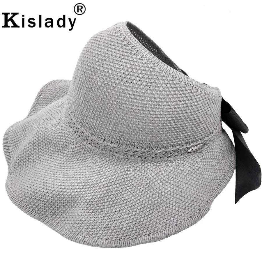 Kislady Пустой Топ складной конский хвост женские летние шапки повседневные