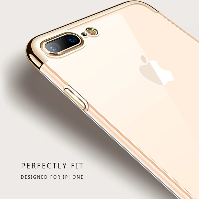 Чехол для iPhone X 7 8 Plus абсолютно новый ультра тонкий мягкий чехол телефона