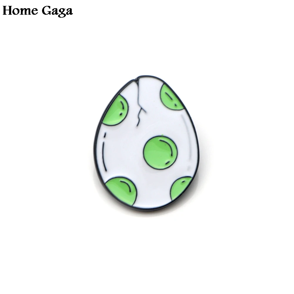 Homegaga Динозавр яйцо мультфильм милые цинковые булавки para Детская сумка Одежда