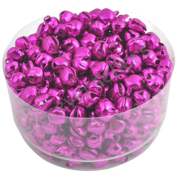 Purple Распродажа, 6 мм, 100 шт./лот, свободные бусины, маленькие колокольчики, рождественские украшения, подарок, Цветные Разноцветные разноцветные, DIY ювелирные аксессуары - Цвет: Purple