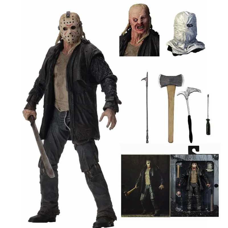 Friday NECA Action Figure Freddy Krueger 3D Jason Game Voorhees Figures Toys Scary Doll Horror Gift | Игрушки и хобби