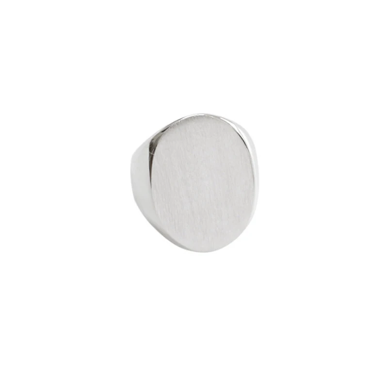 Glossy Серебряное кольцо F.I.N.S, 925, широкое кольцо на палец, овальное матовое глянцевое кольцо с буквами, Открытое кольцо-манжета, массивные женские украшения - Цвет основного камня: Glossy