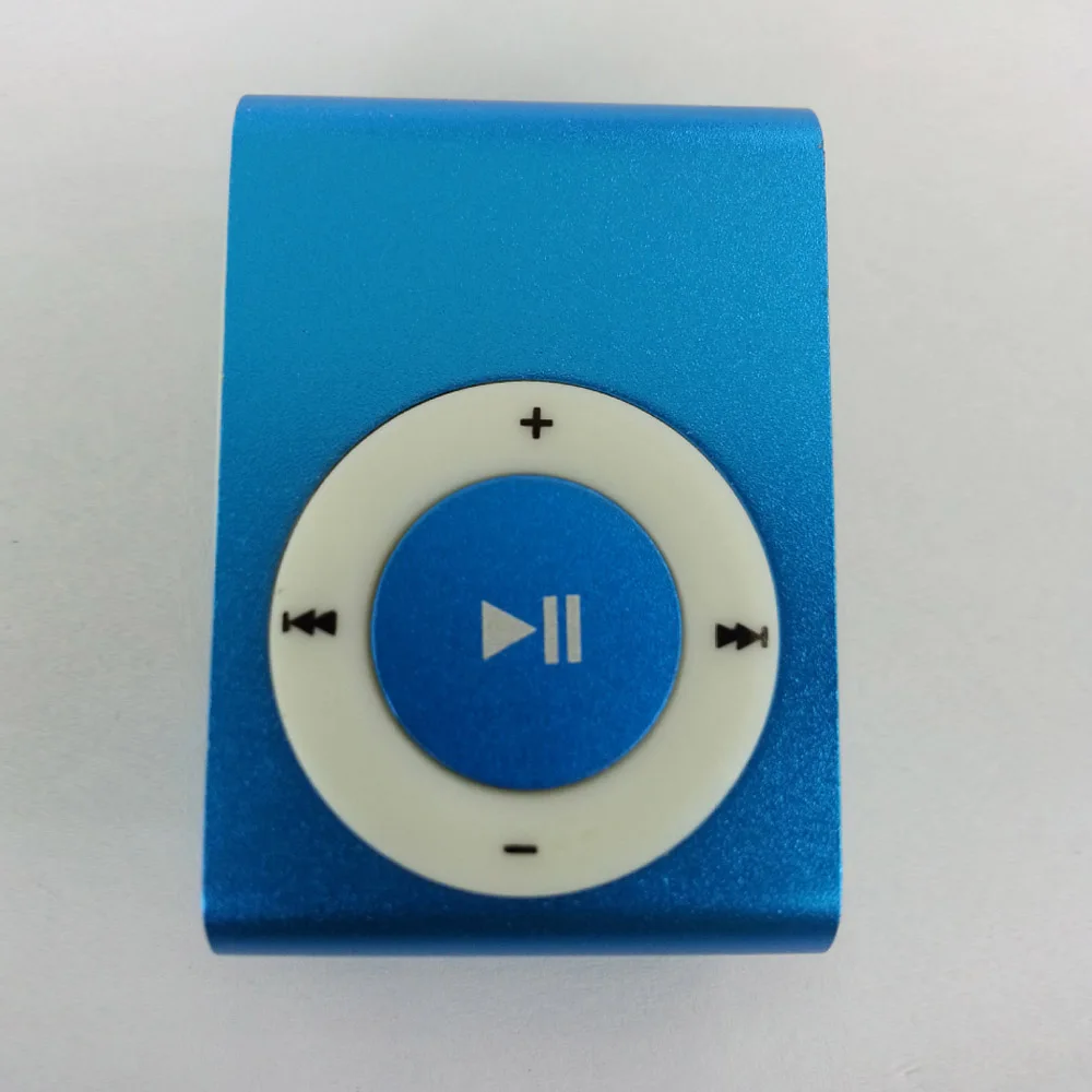 Синий Зеркальный Портативный MP3 плеер, мини MP3-плеер с зажимом, водонепроницаемый спортивный MP3 музыкальный плеер Walkman Lettore MP3, новая большая акция - Цвет: Синий