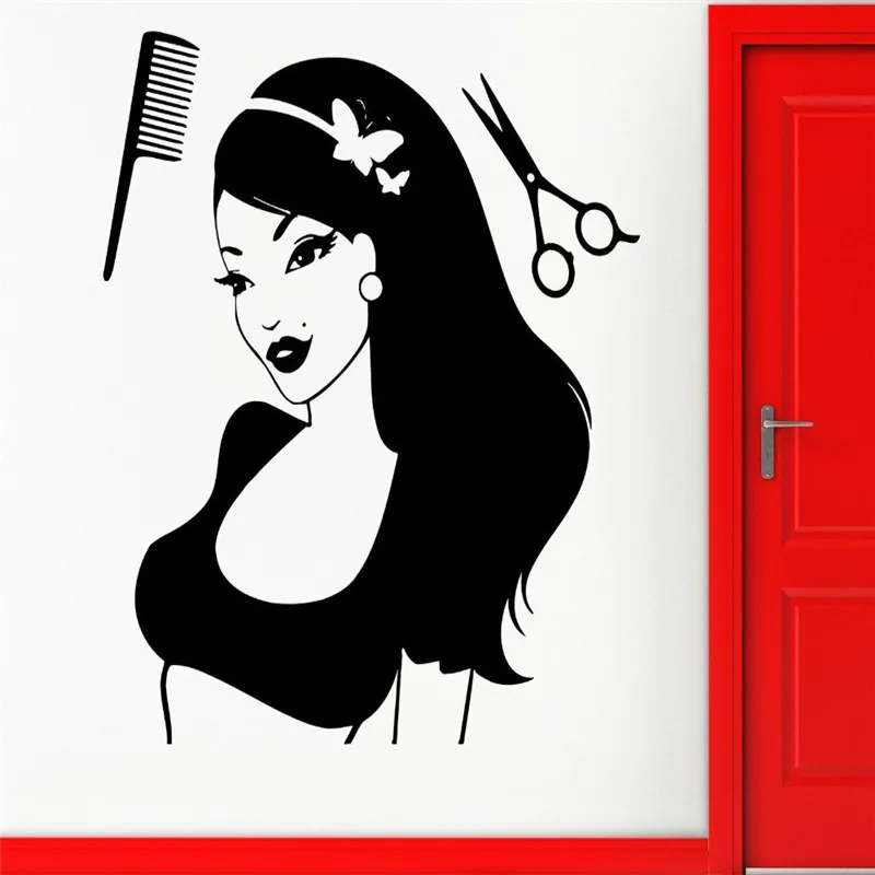 

Hair Beauty Salon Barbershop Spa Salon Decor Wall Stickers Vinyl Decal