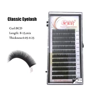 newcome all size eyelash extension 0 03 0 25 individual eyelashes silk lash classic lashes extension for professional supplies