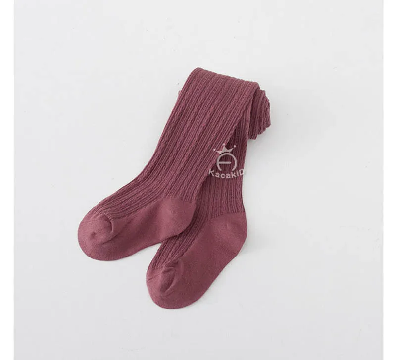 Однотонные теплые колготки для маленьких девочек Колготки-чулки Детские мягкие