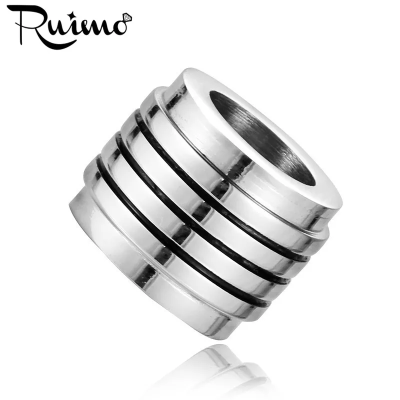Позолоченные бусины из нержавеющей стали RUIMO 316L для изготовления браслетов