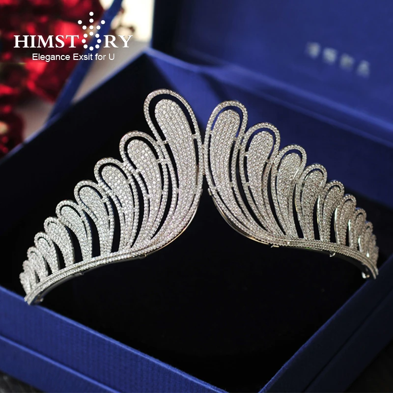 

Super Brilliant Brides Retro Princess Tiaras Crowns Full Cubic Zircon Wedding Hair Accessories Princess Bridal Hair Jewelry