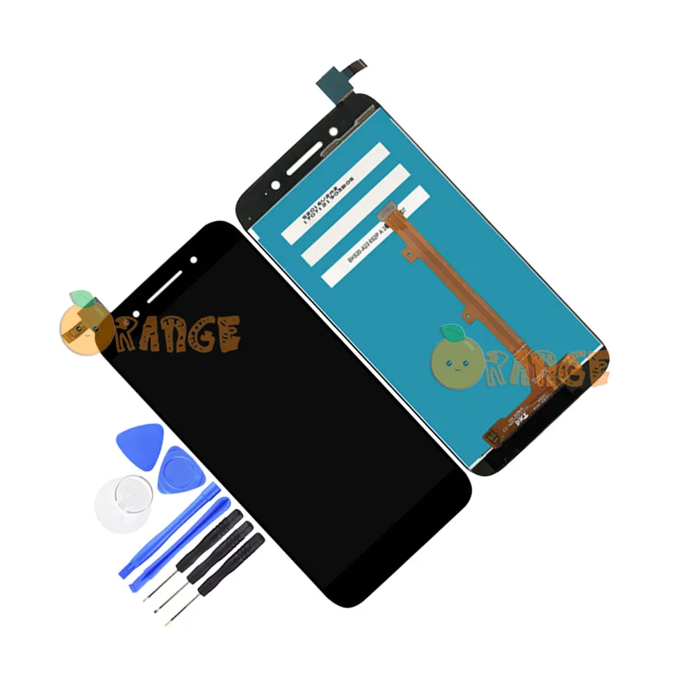 Черный для Alcatel One Touch Idol 5 OT6058 6058 6058D ЖК экран + сенсорный дигитайзер стеклянная